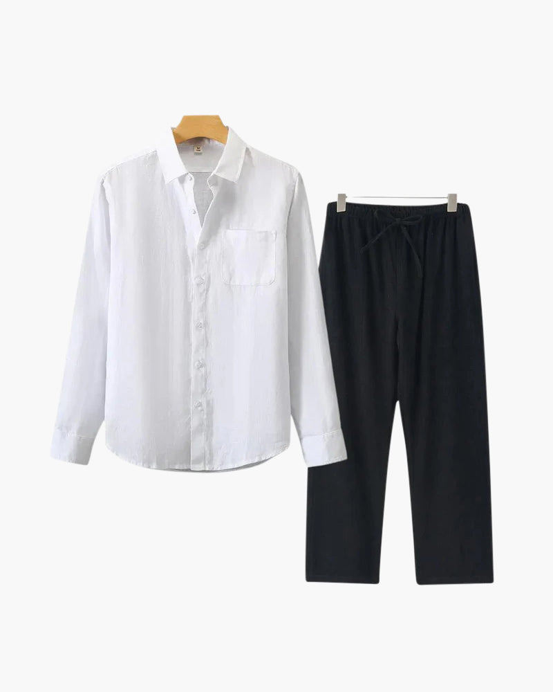 Stivo linnen set met lange mouwen - STIVO