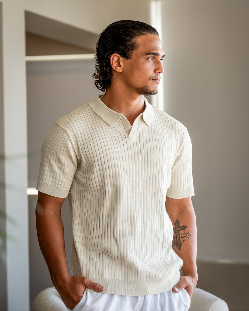 Premium geribd poloshirt - STIVO