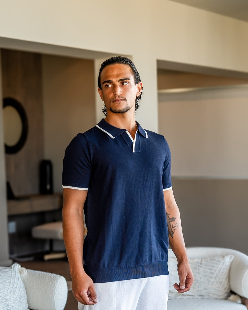 Monaco polo met contrasterende rand - STIVO