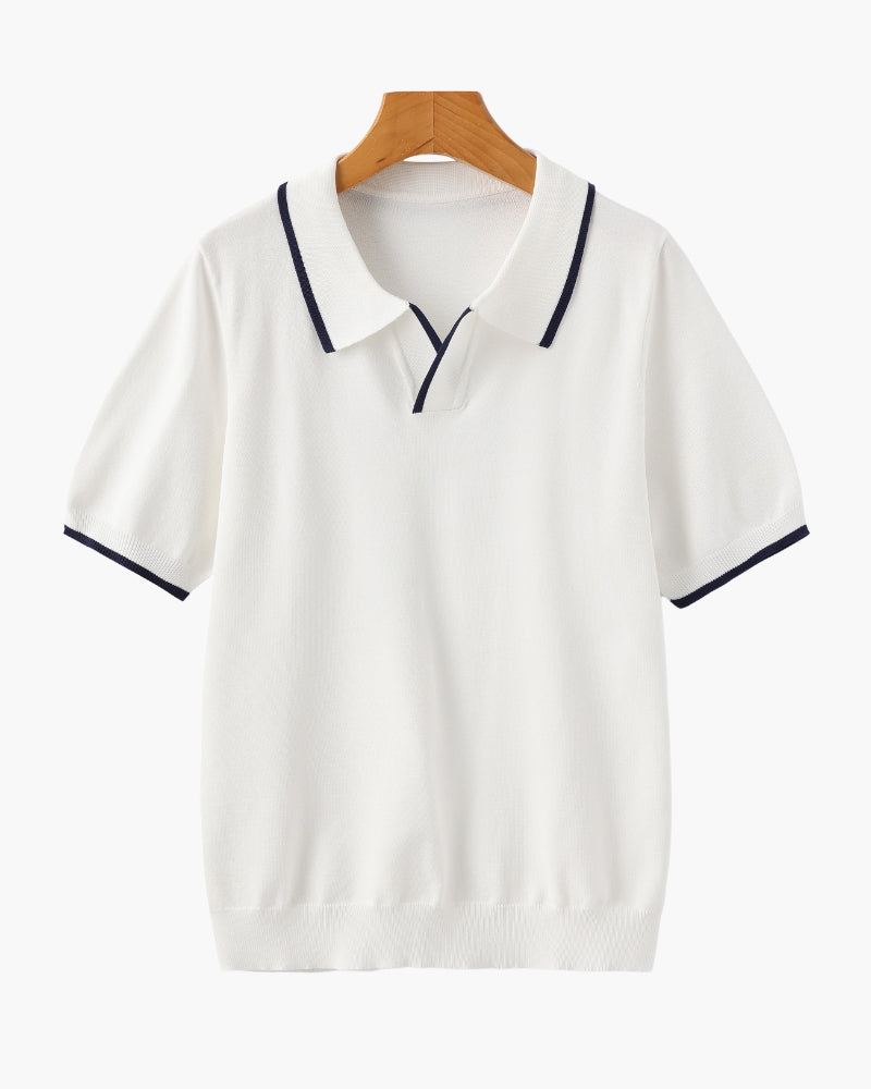 Monaco polo met contrasterende rand - STIVO